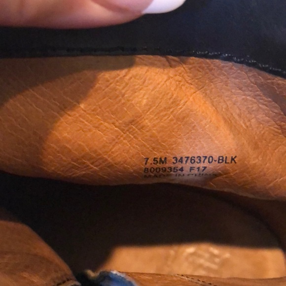 Frye black leather platform ankle chunky heel boot - Picture 8 of 8